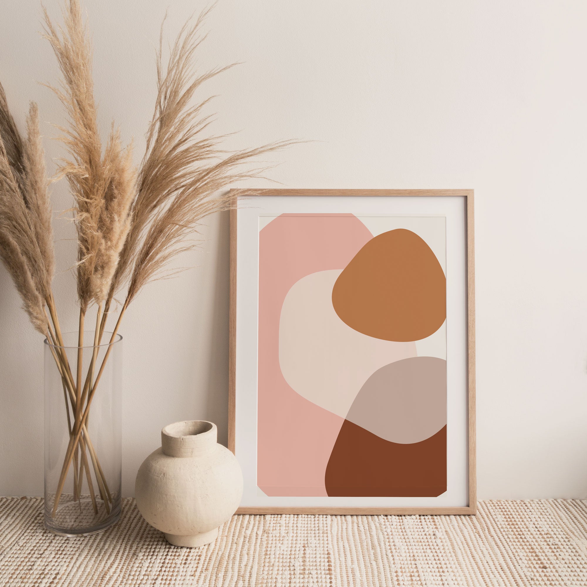 Abstract Shapes Warm Toned Neutral Boho Design