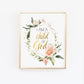 So loved/I am a child of God - Set of four Floral Geometric Wall Art