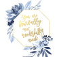 She is Clothed in Dignity - You are fearfully Baby girl Nursery wall prints Navy and Gold