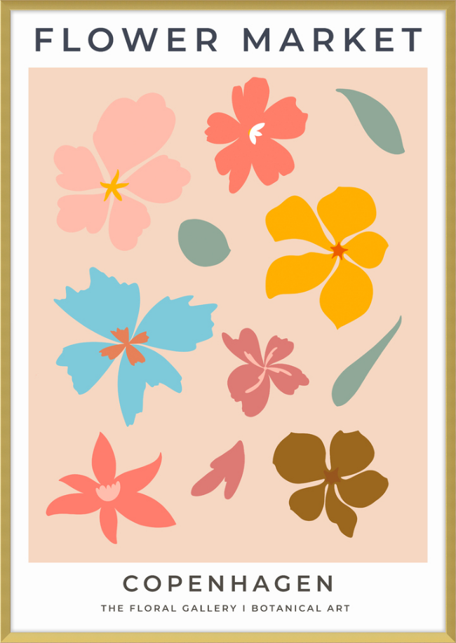 Flower Market Poster - 04 – Wall and Wonder
