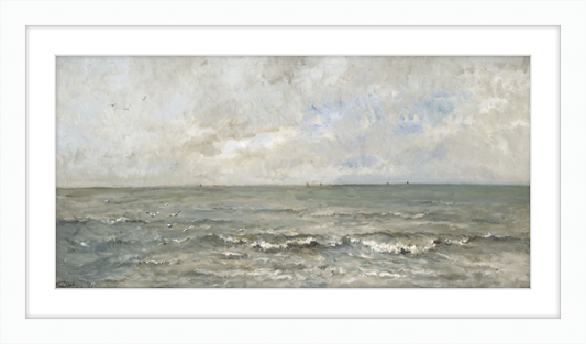 Rough Water and Clouds  - 24x12