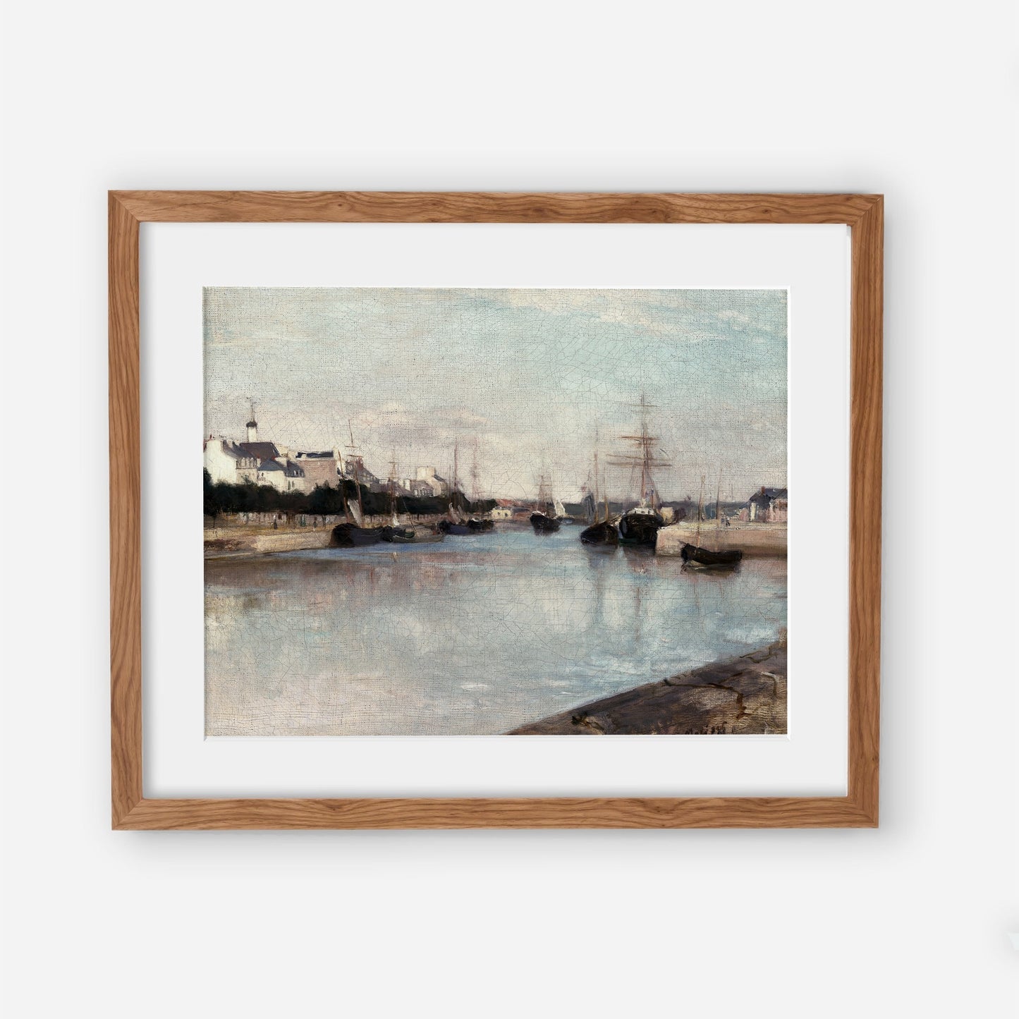 The Harbor at Lorient - Vintage Seaside Wall Art