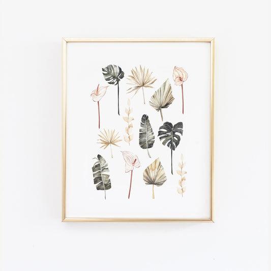 Monstera Botanical Tropical Wall Art