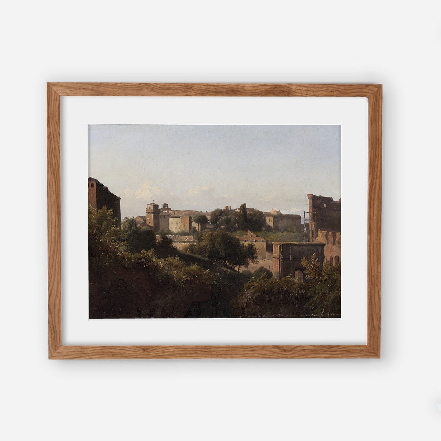 View of Ancient Rome - Vintage City Landscape Painting - Old Painting Replica - Greenery Landscape - Printed and Shipped to You