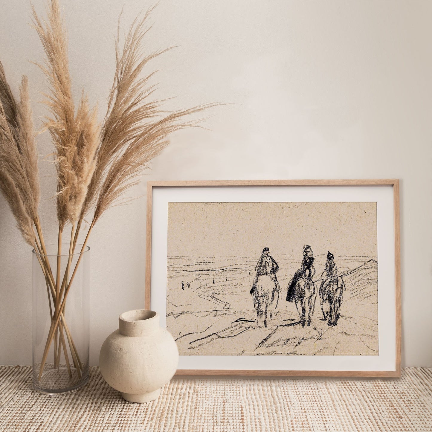 Vintage Horse Sketch Wall Print - Printed and shipped to you on premium paper