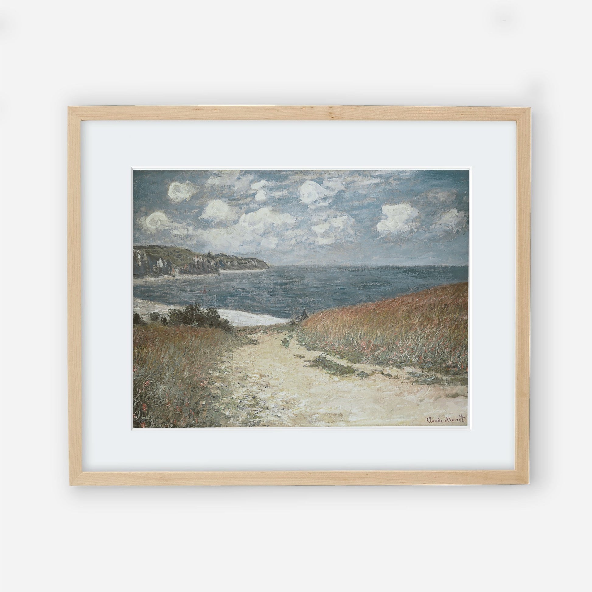 Vintage Coastal Beach Wall Art - Farmhouse Oil Painting Replica - Printed and shipped to you on fine art paper