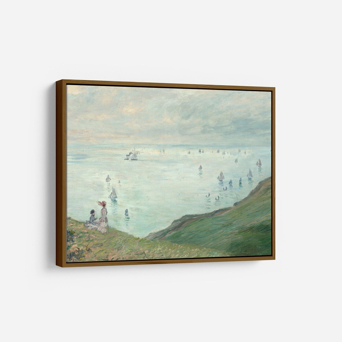 Vintage Coastal Beach Wall Art - Farmhouse Oil Painting Replica - Printed and shipped to you on fine art paper