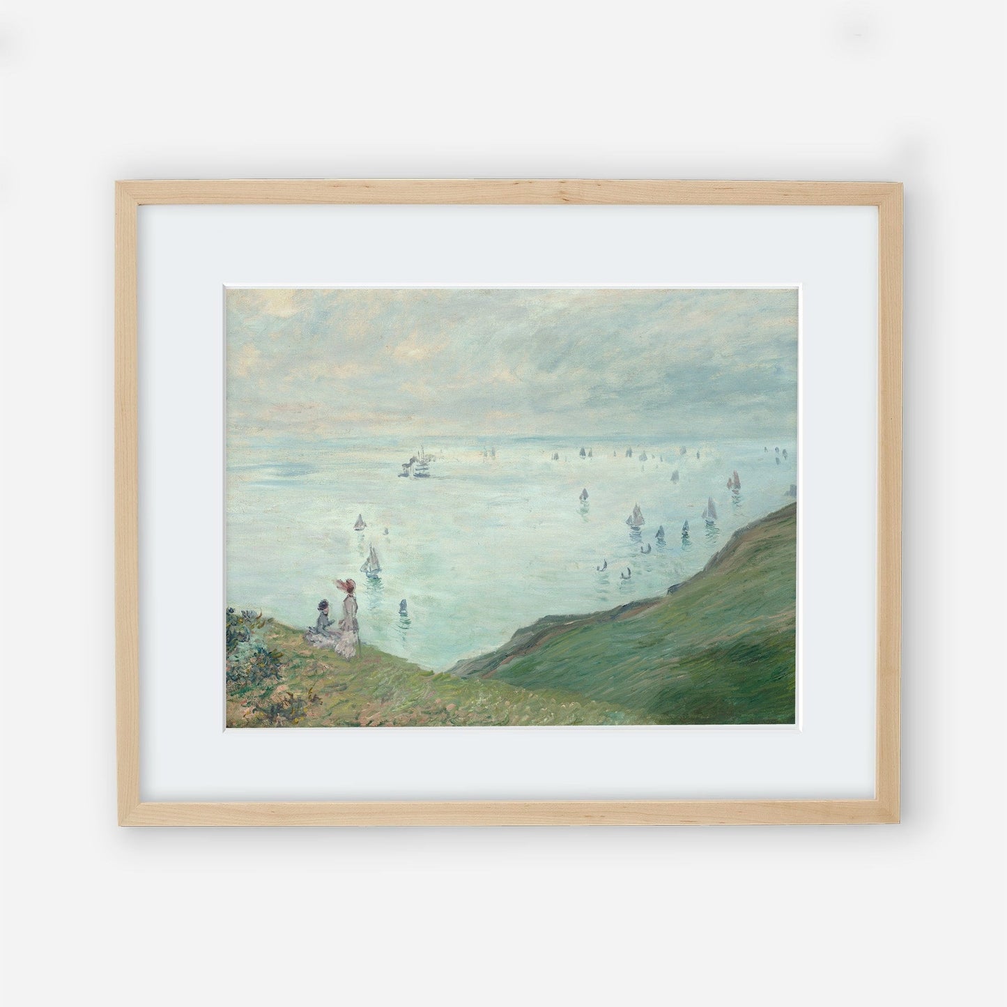 Vintage Coastal Beach Wall Art - Farmhouse Oil Painting Replica - Printed and shipped to you on fine art paper