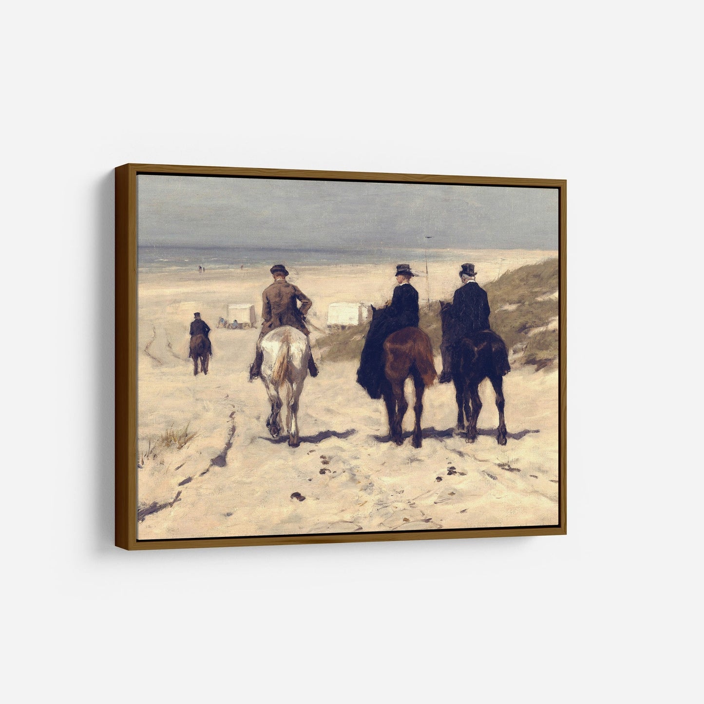 Vintage Horses on Beach Wall Print - Printed and shipped to you on premium paper