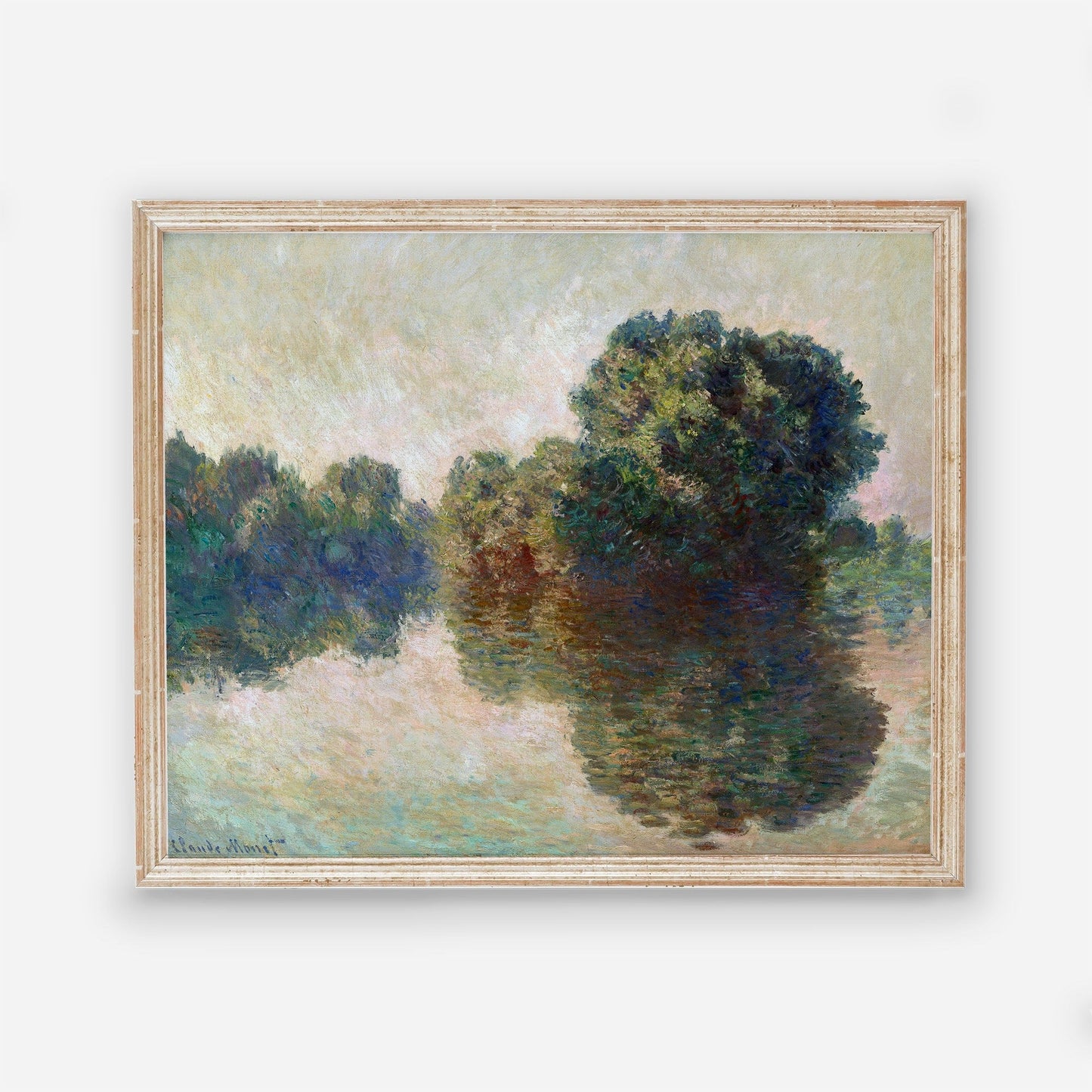 Vintage Landscape Wall Art - Farmhouse Oil Replica - Printed and shipped to you on fine art paper