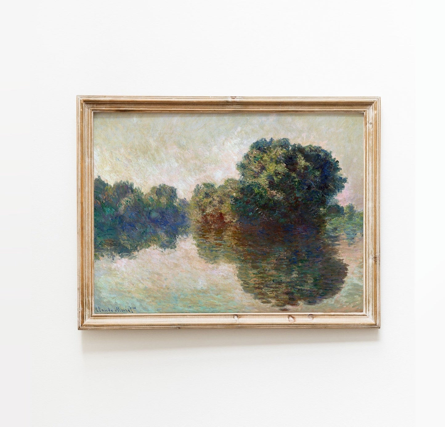 Vintage Landscape Wall Art - Farmhouse Oil Replica - Printed and shipped to you on fine art paper
