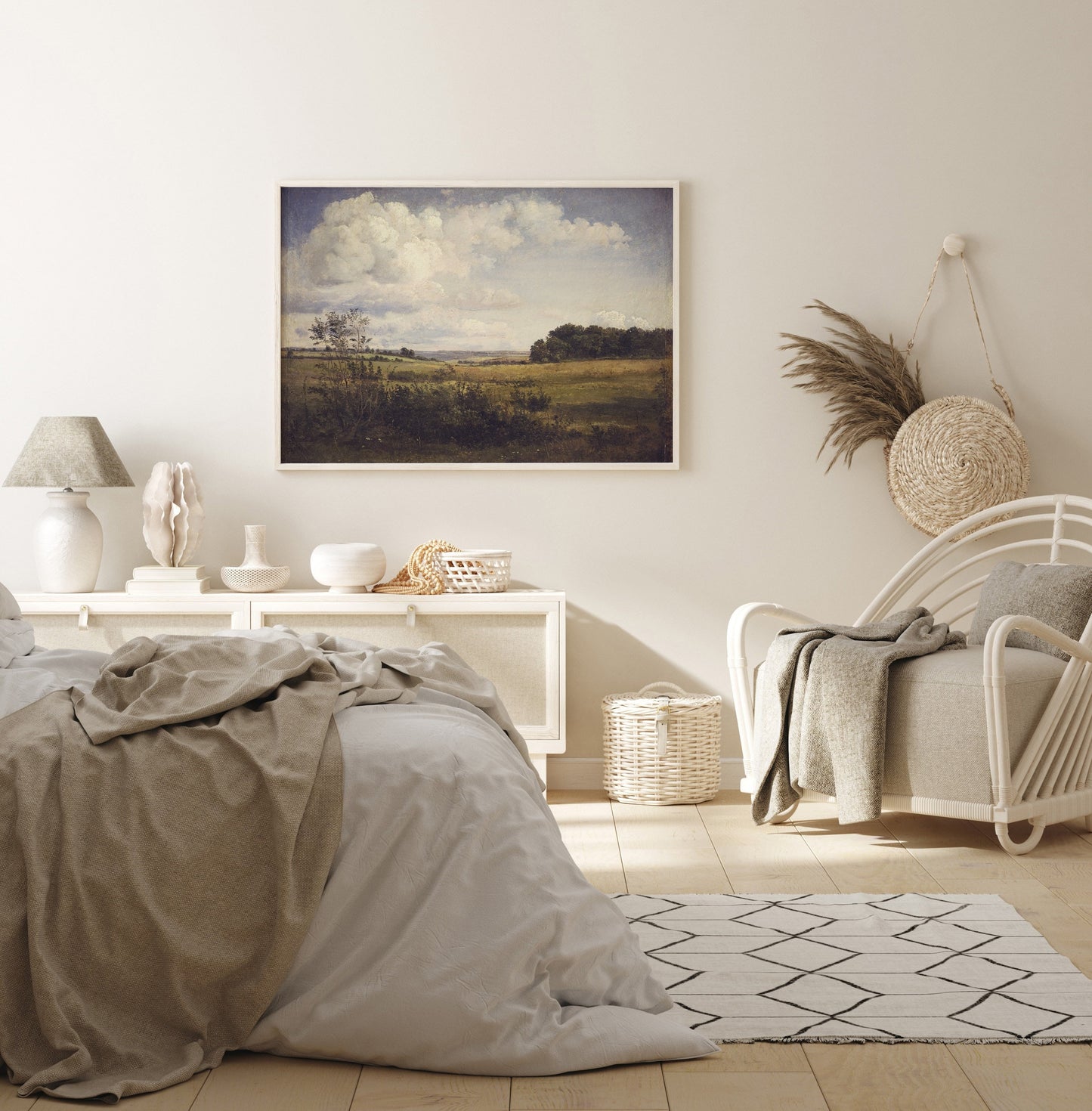 Vintage Landscape Wall Art - Danish Summer Landscape