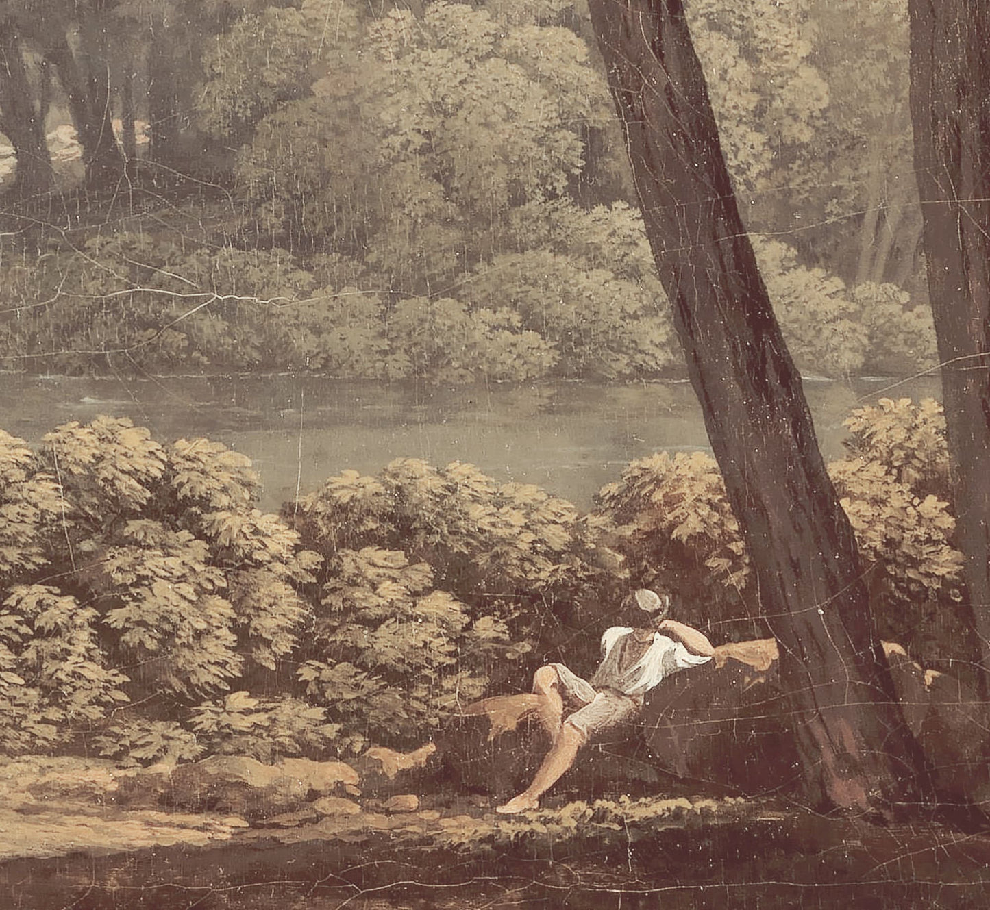 Vintage Italian Landscape Wall Art by Dutch Painter