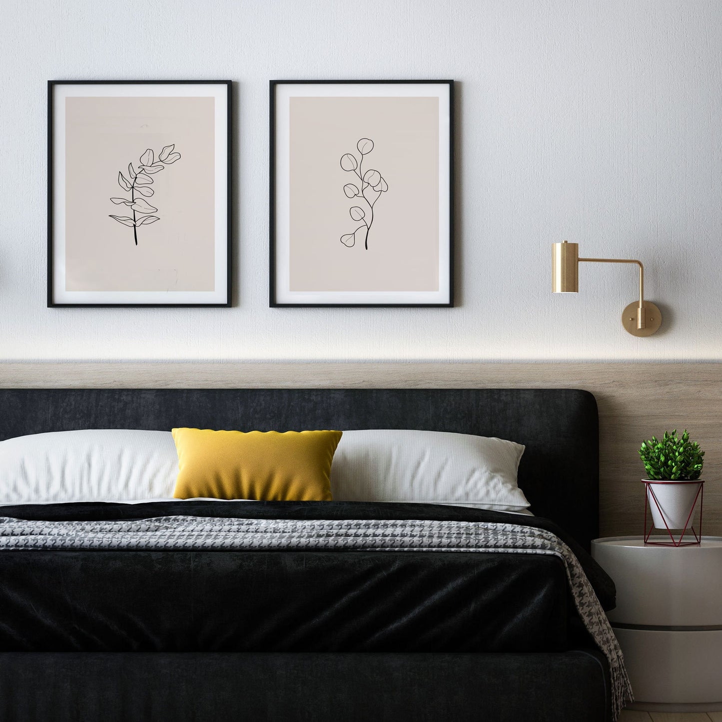 Eucalyptus Minimalist Wall Art 