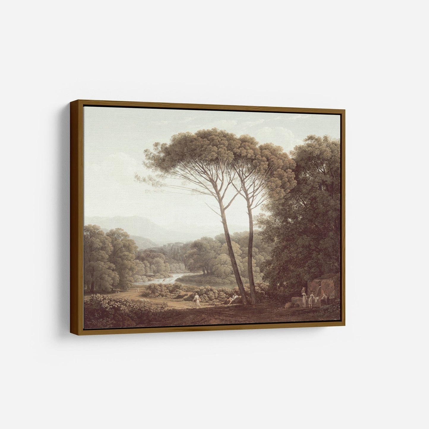 Vintage Italian Landscape Wall Art by Dutch Painter