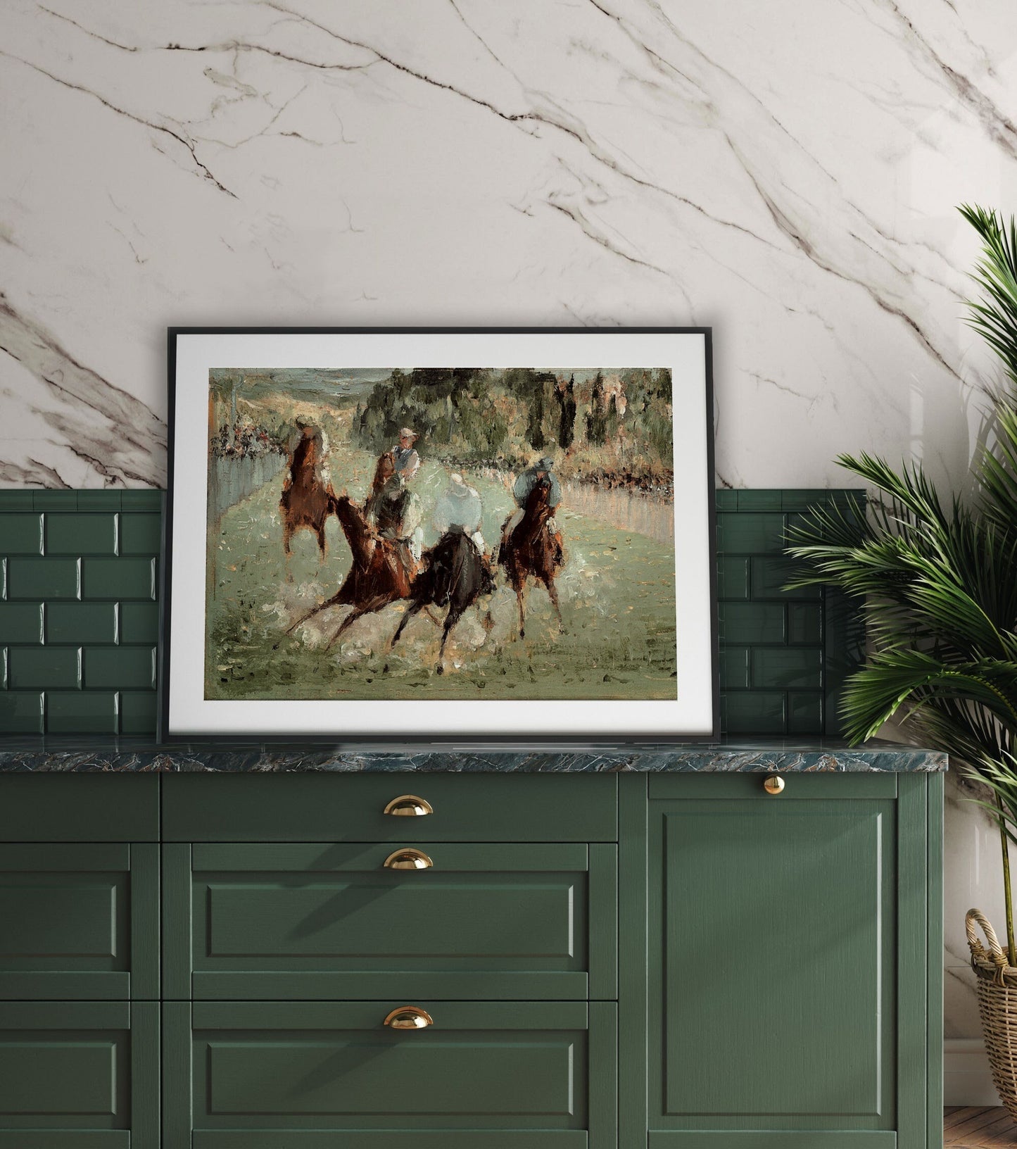 Vintage Horses Wall Art Print 