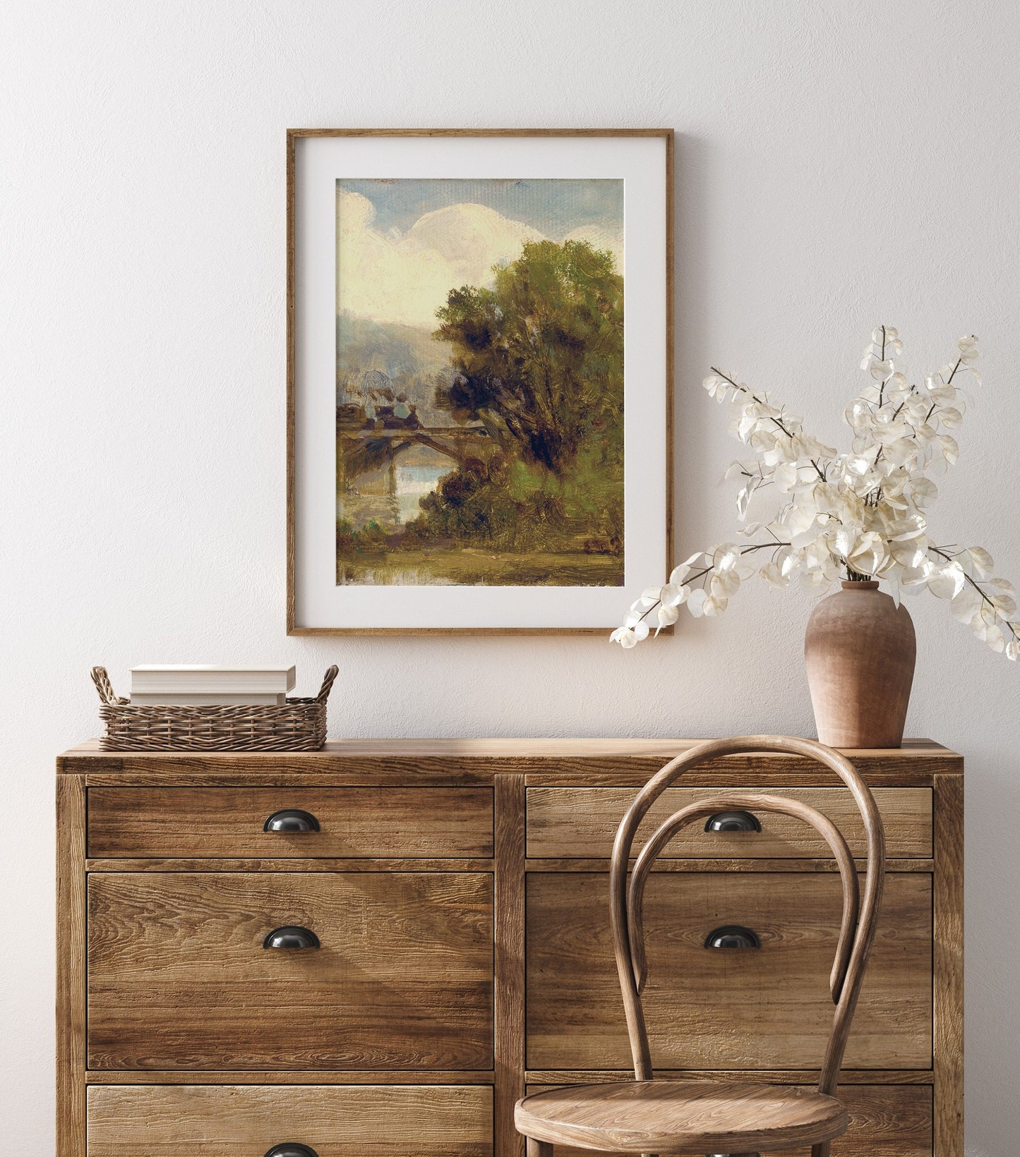 Muted Landscape Vintage Gallery Wall Art