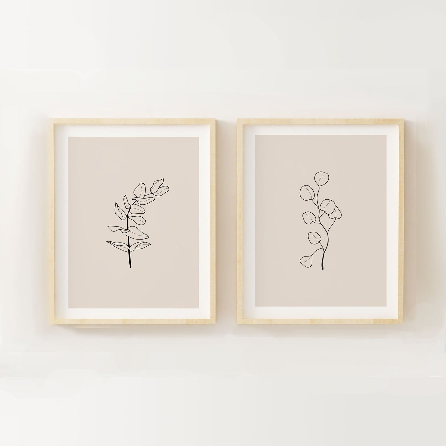 Eucalyptus Minimalist Wall Art