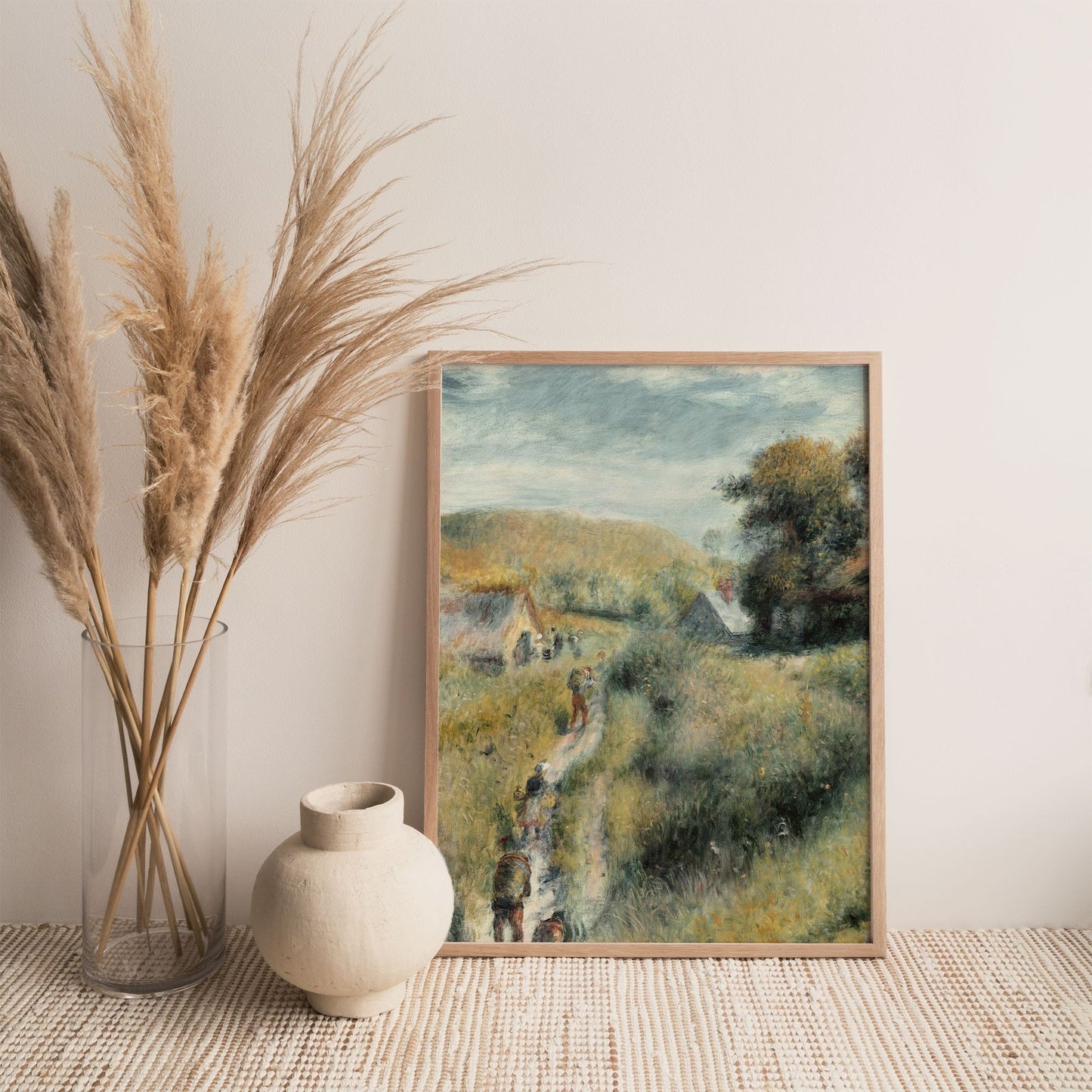 Printed Vintage Wall Art with Landscape Scenery