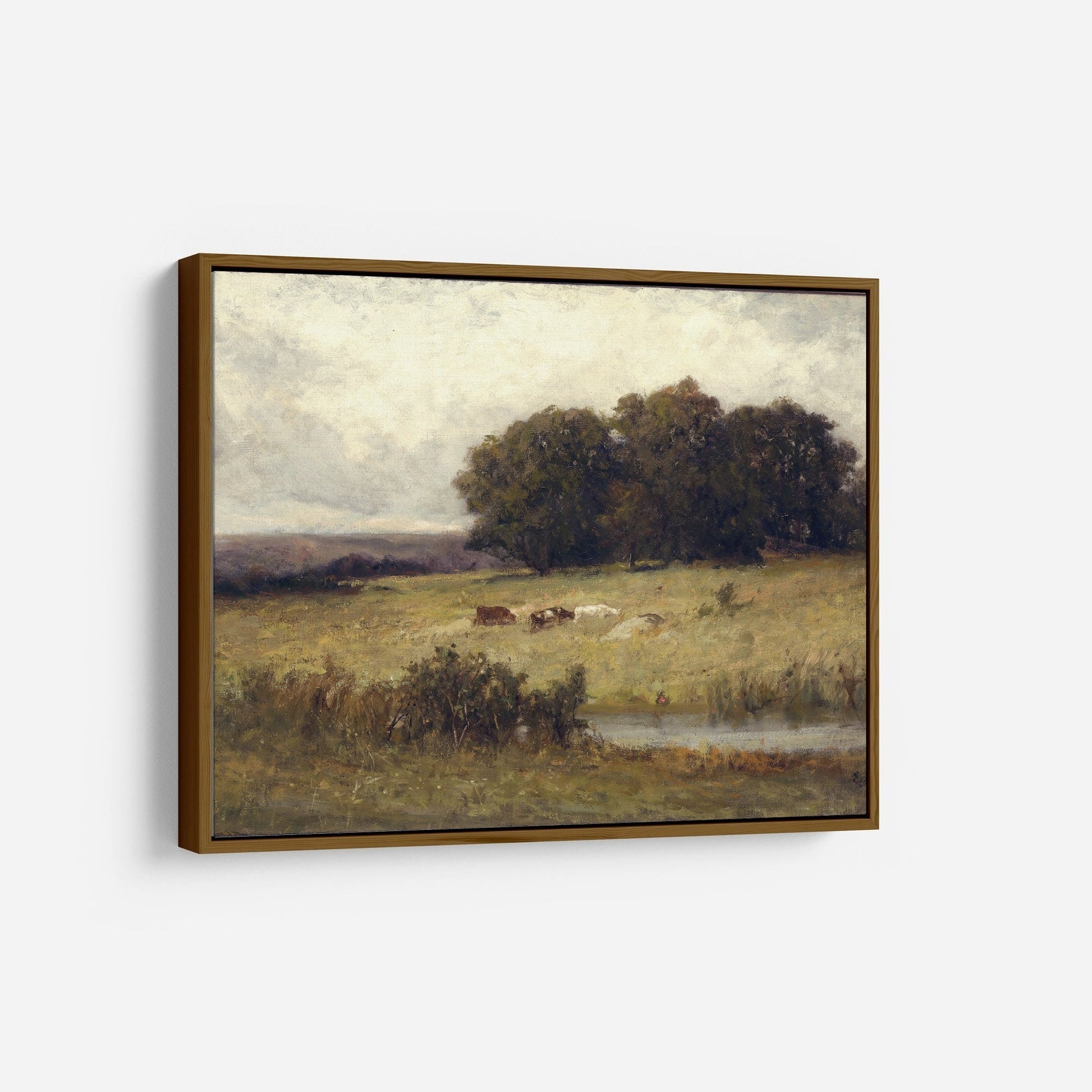 Vintage Cow Print Farm Wall Art