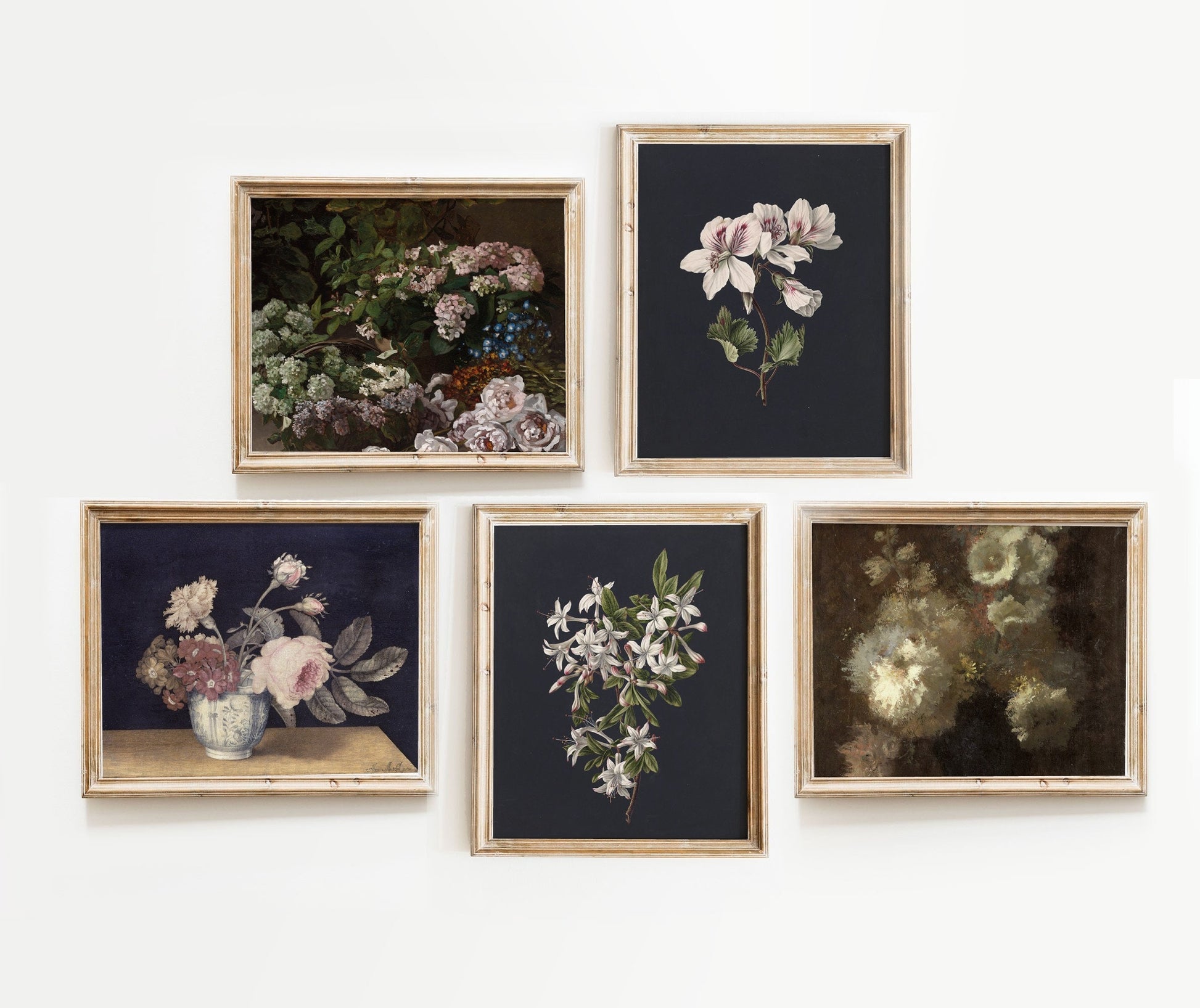Floral Vintage Gallery Wall Art