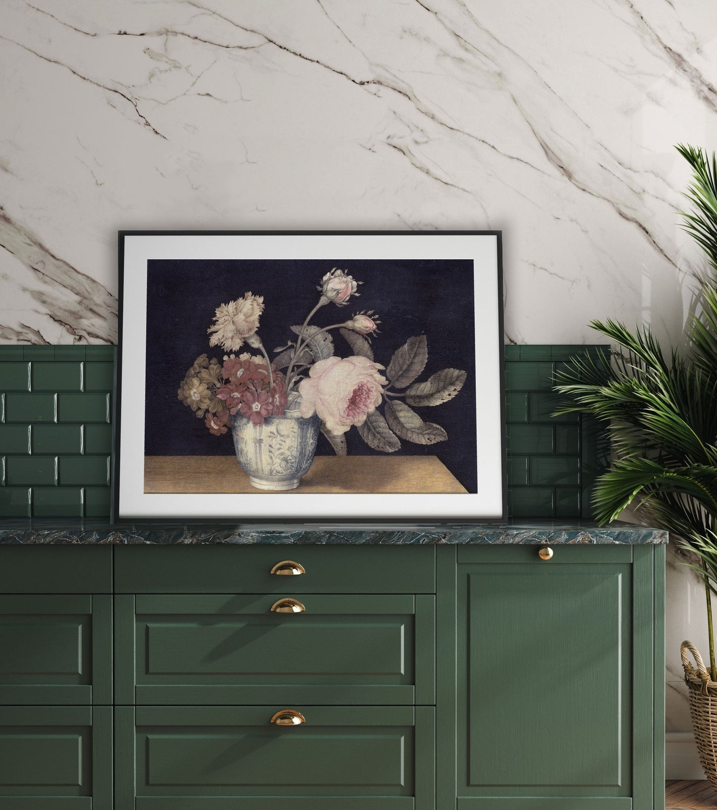 Vintage Flowers Art Poster