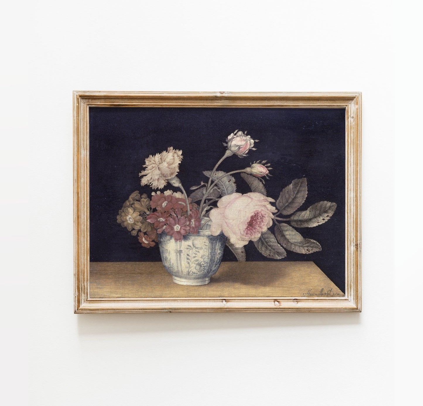 Vintage Flowers Art Poster