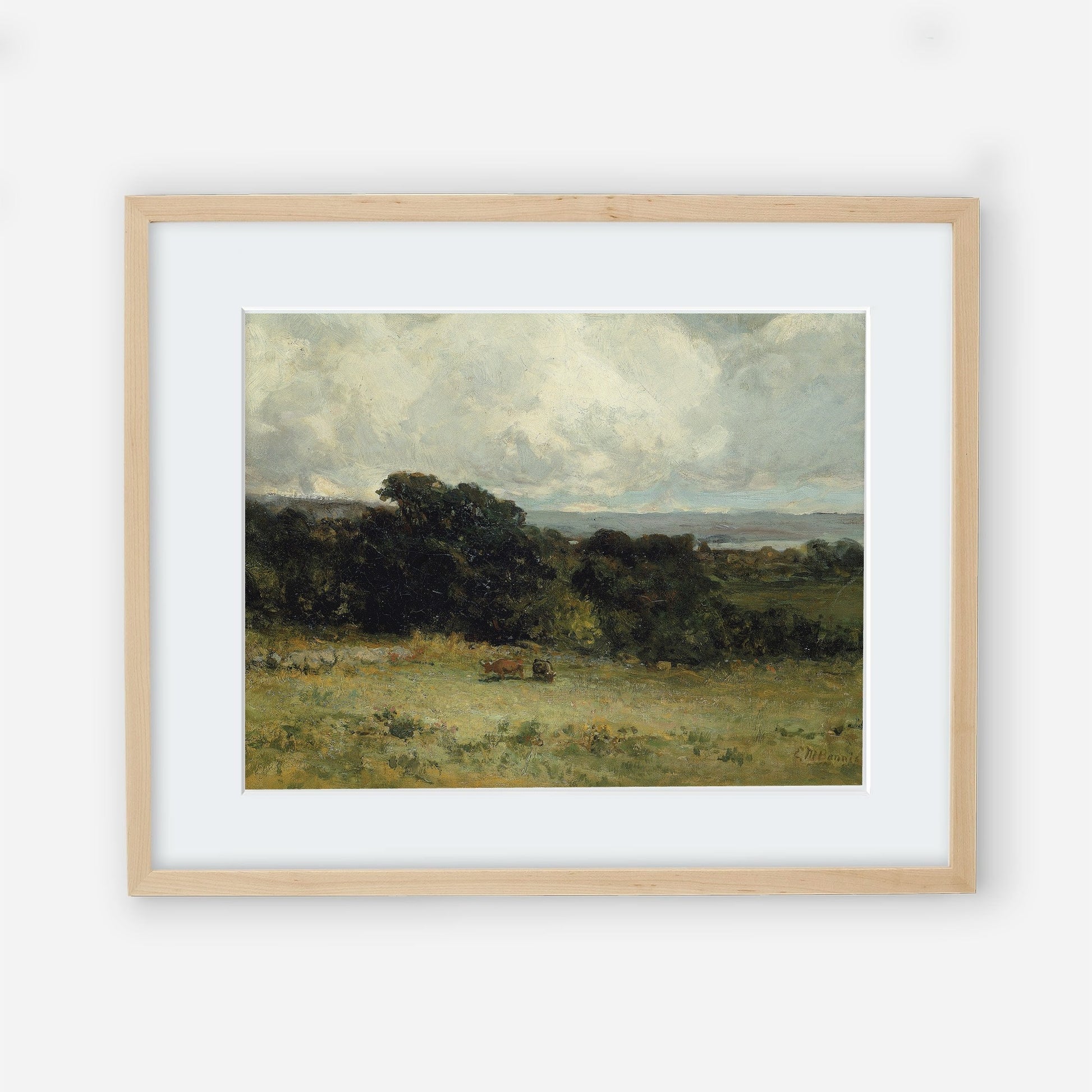 Muted Landscape Vintage Gallery Wall Art