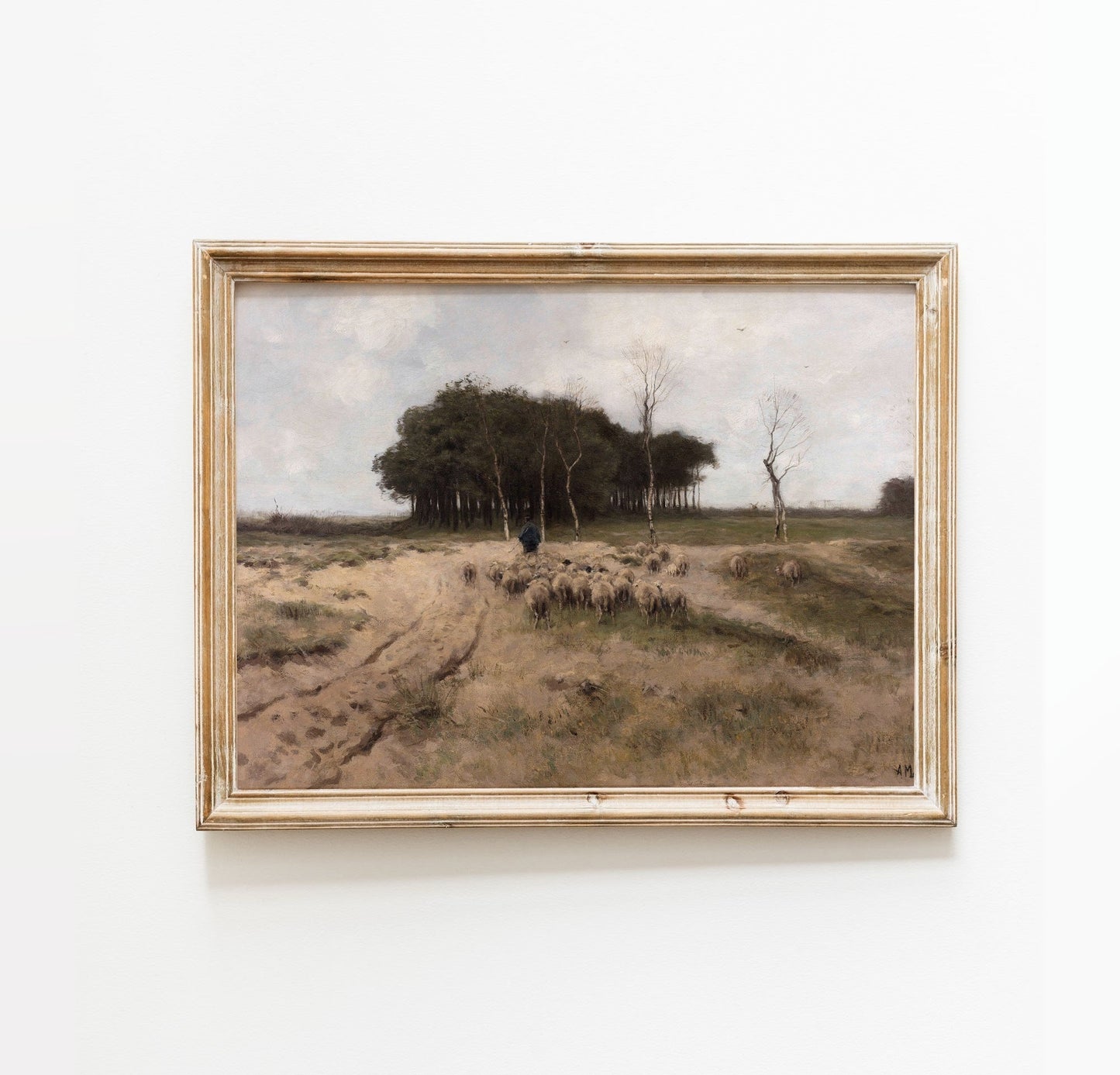 Muted Landscape Vintage Gallery Wall Art