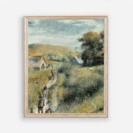 Printed Vintage Wall Art with Landscape Scenery 