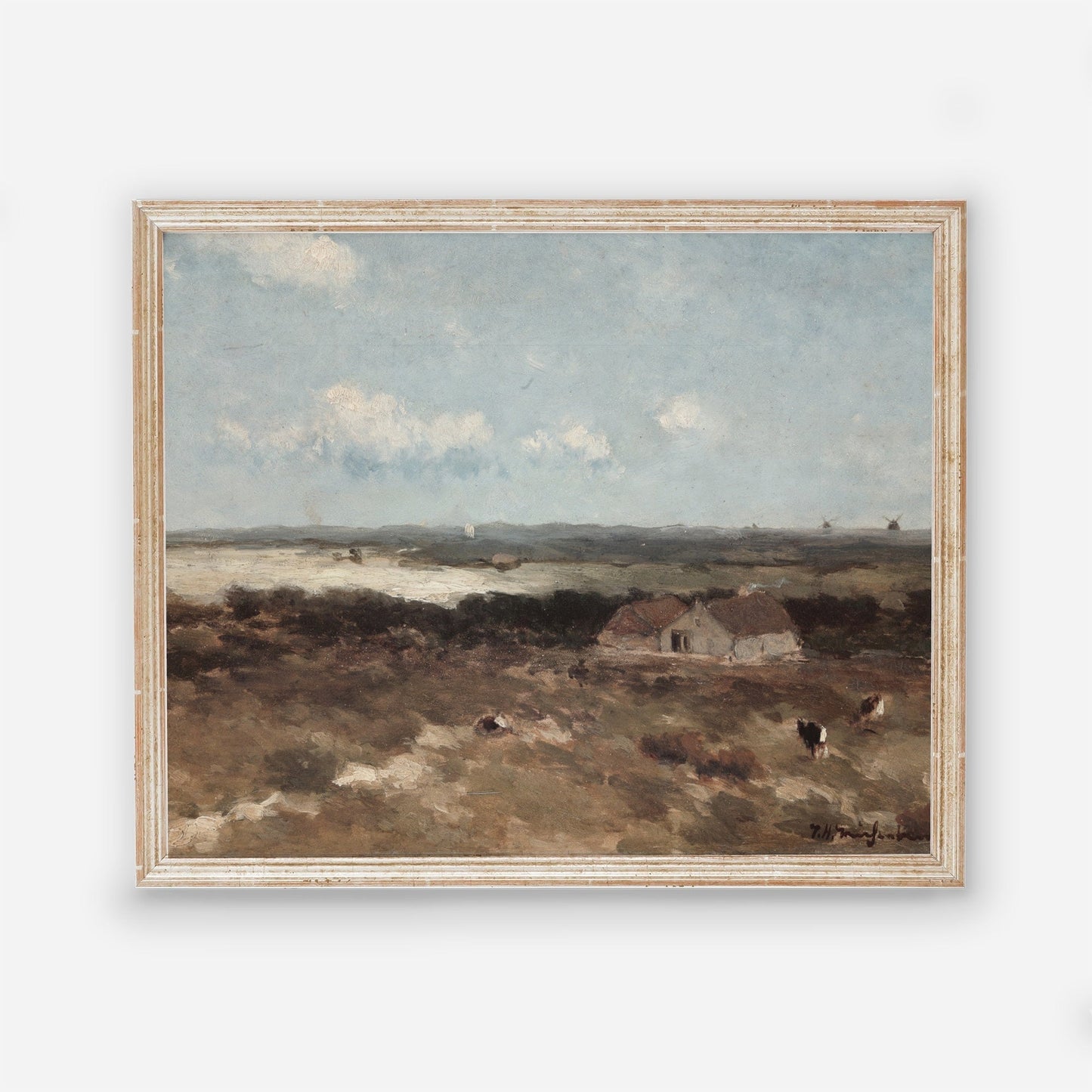 Vintage Landscape Homestead Wall Art