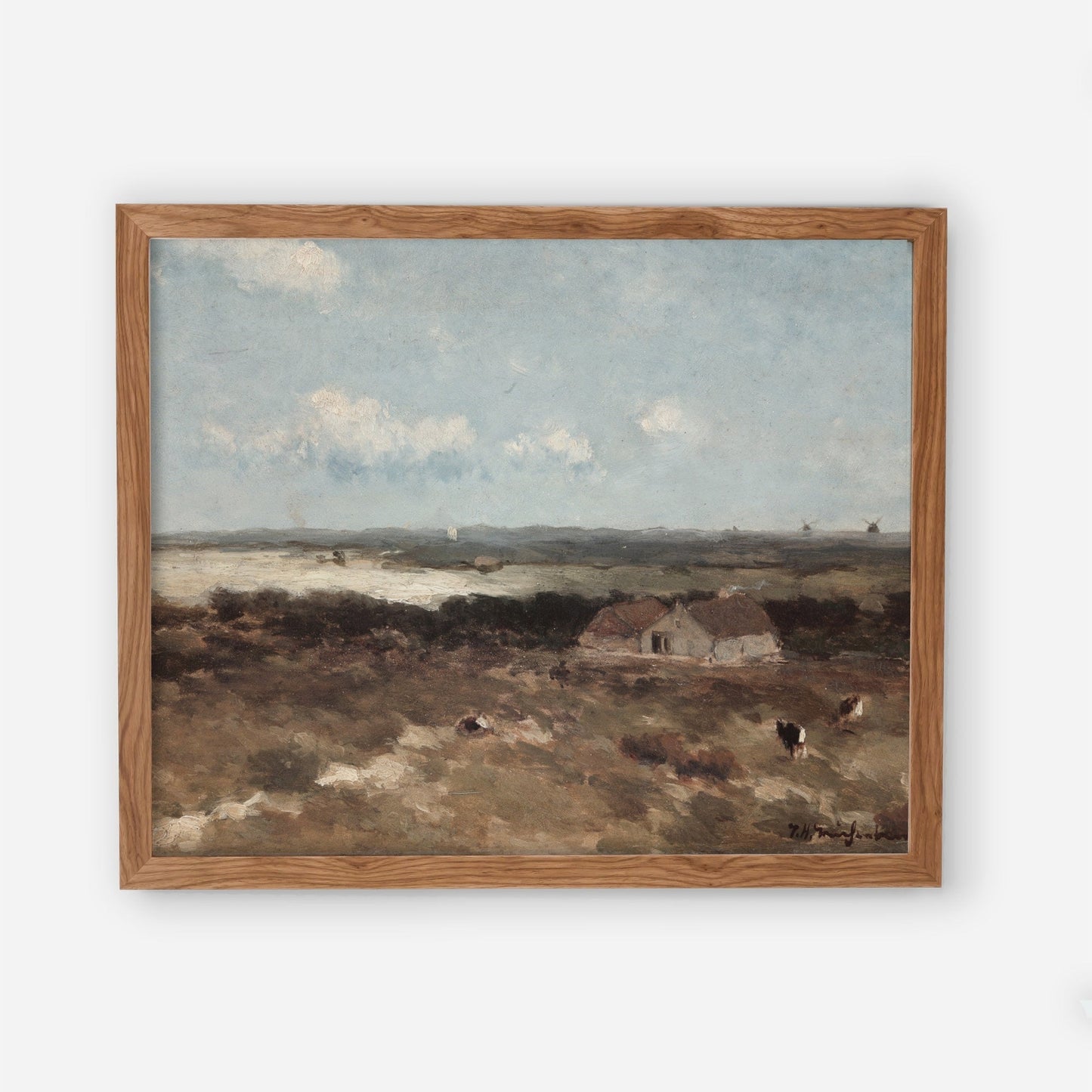 Vintage Landscape Homestead Wall Art