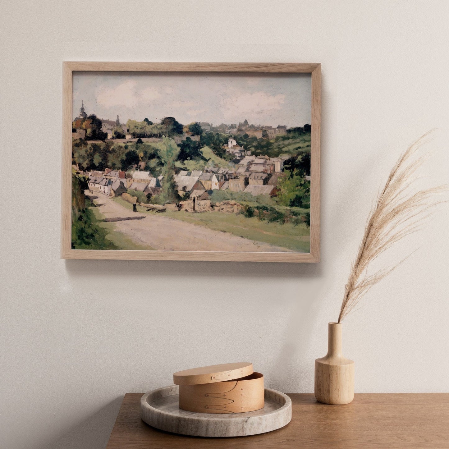 Neutrals Vintage Village Wall Art