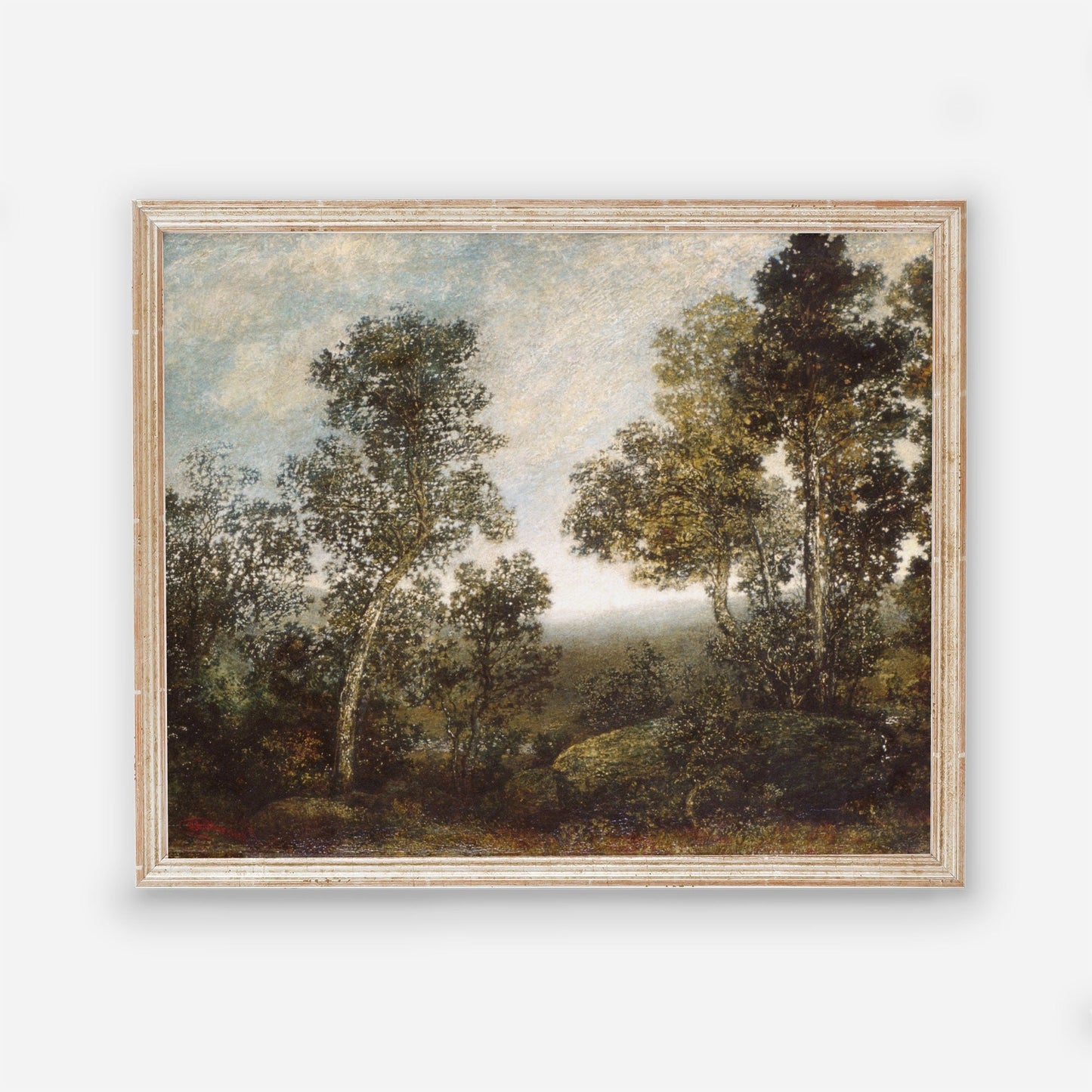 Vintage Landscape Wall Art by American Painter