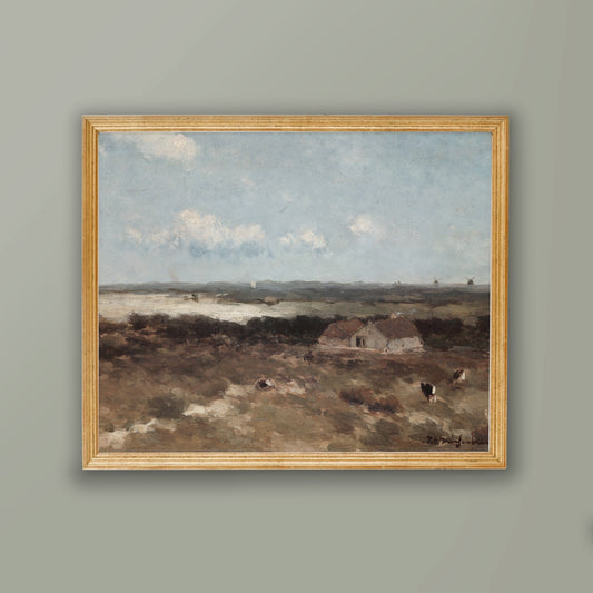 Vintage Landscape Homestead Wall Art