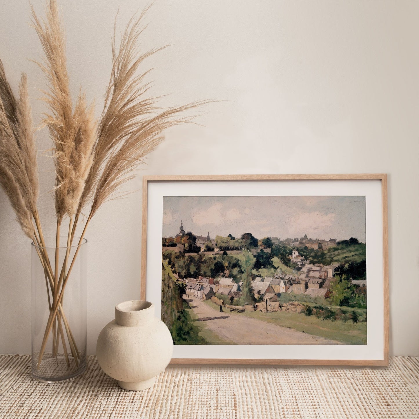 Neutrals Vintage Village Wall Art
