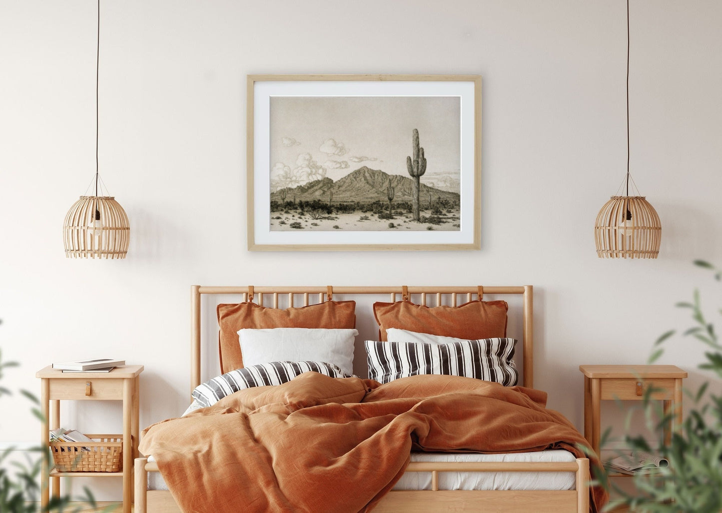 Cactus Southwest Desert Vintage Wall Art