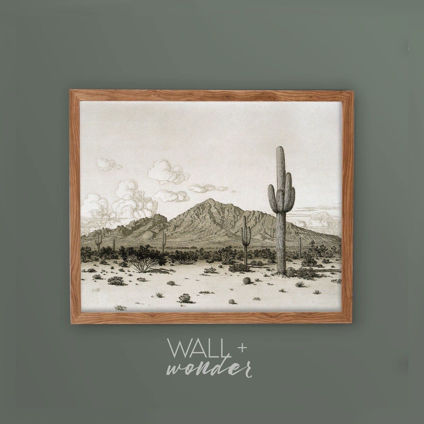 Cactus Southwest Desert Vintage Wall Art