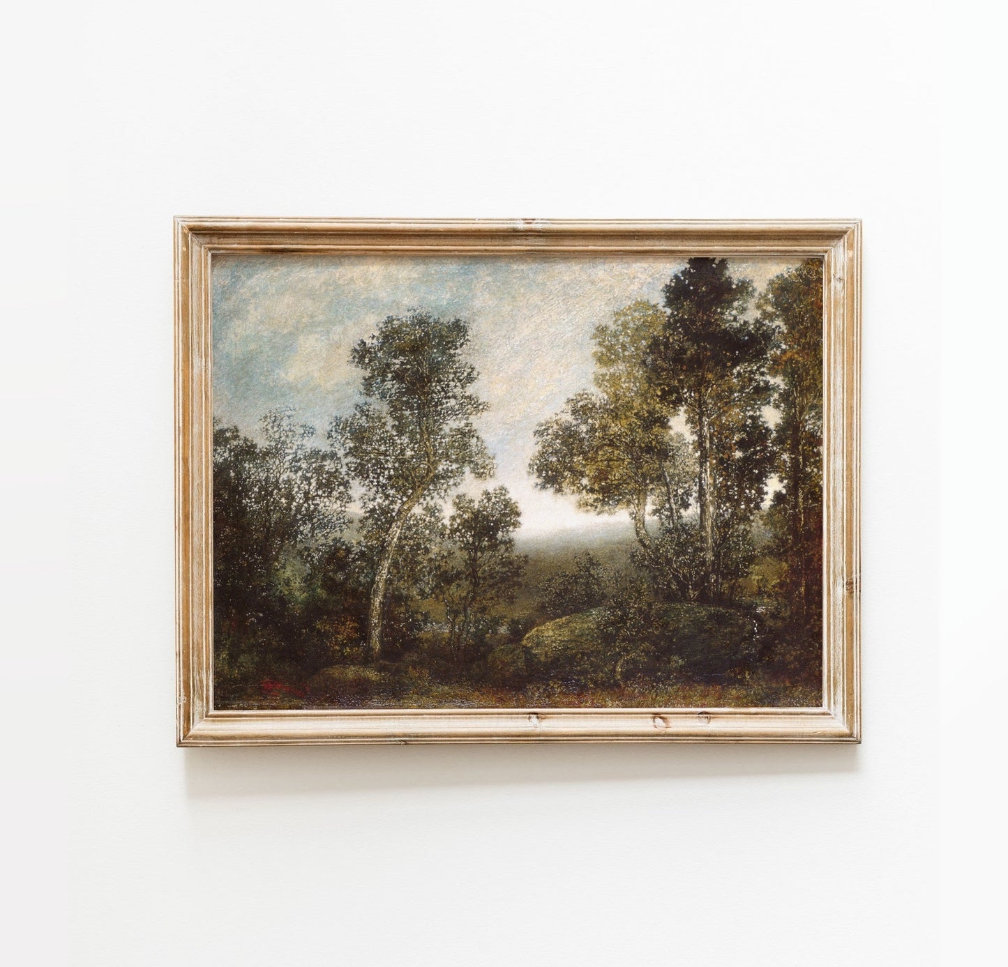 Vintage Landscape Wall Art by American Painter