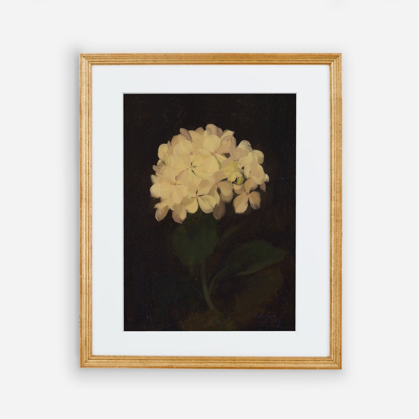 Dark Vintage Floral Wall Art 