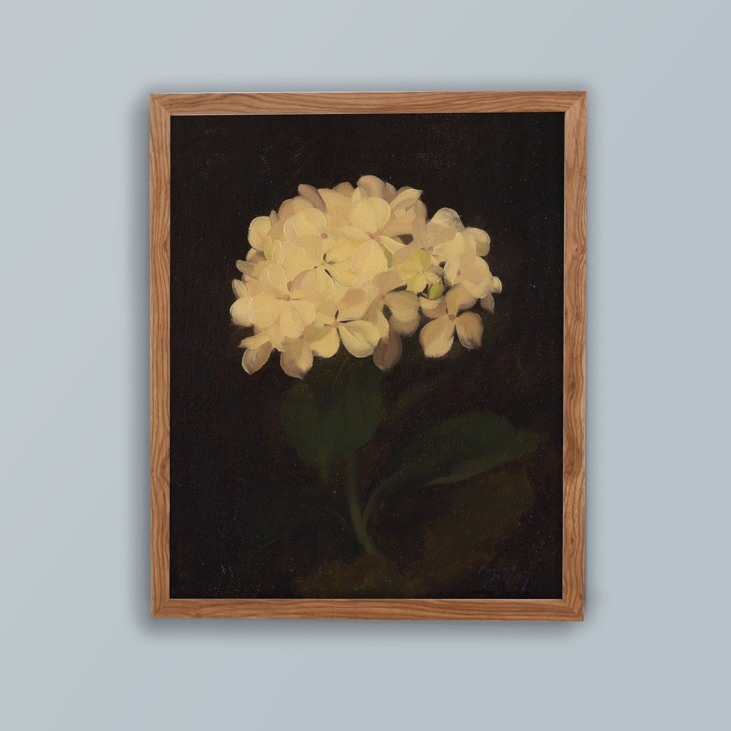 Dark Vintage Floral Wall Art 