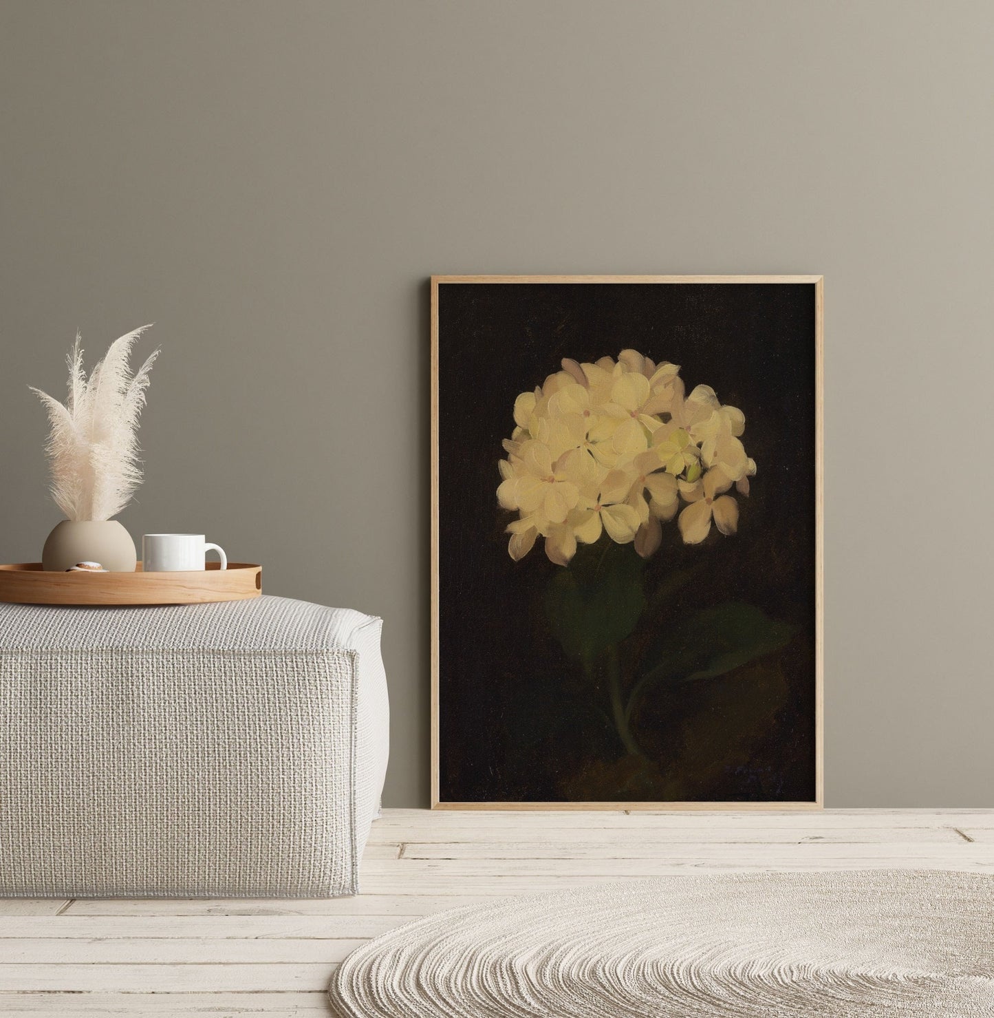 Dark Vintage Floral Wall Art 