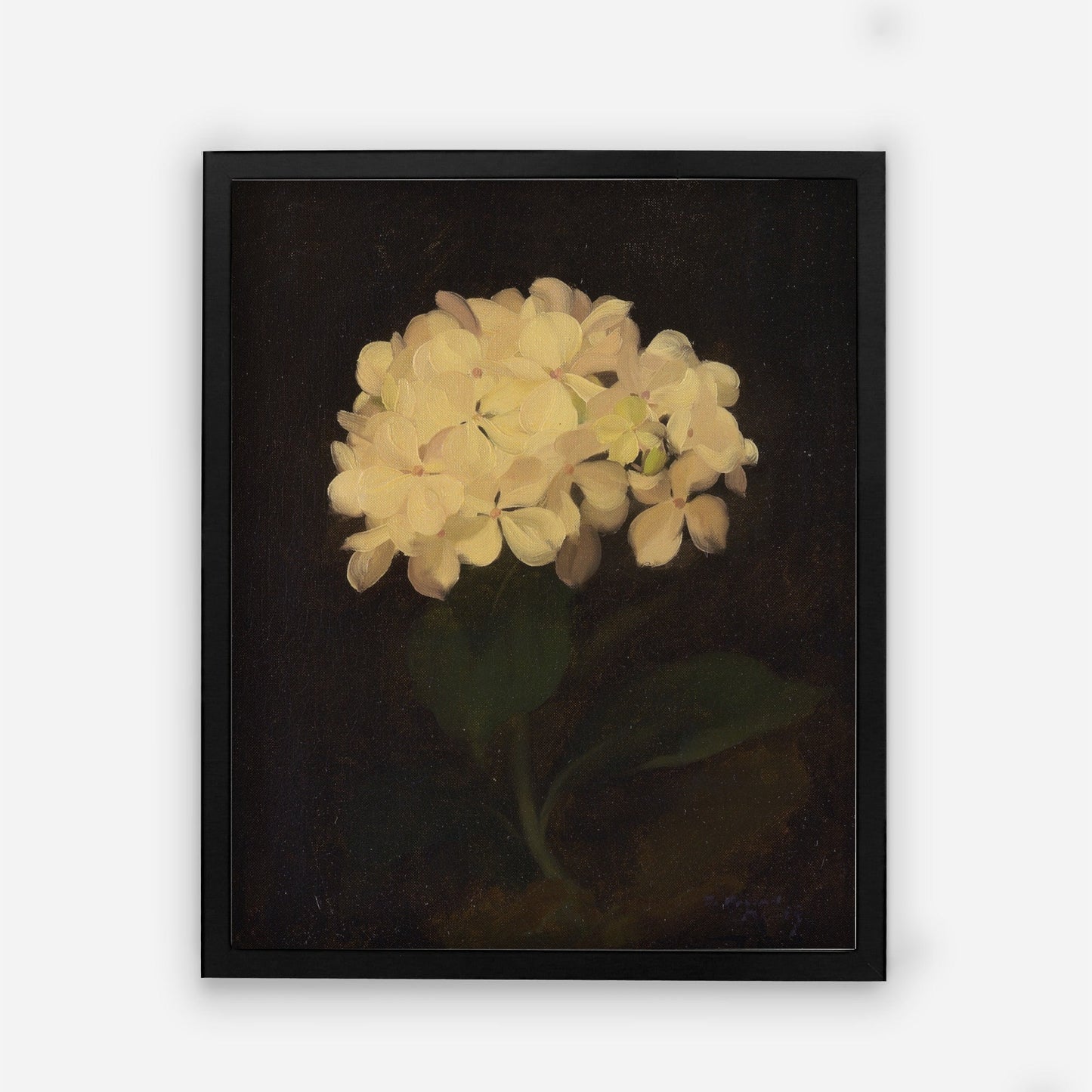 Dark Vintage Floral Wall Art 