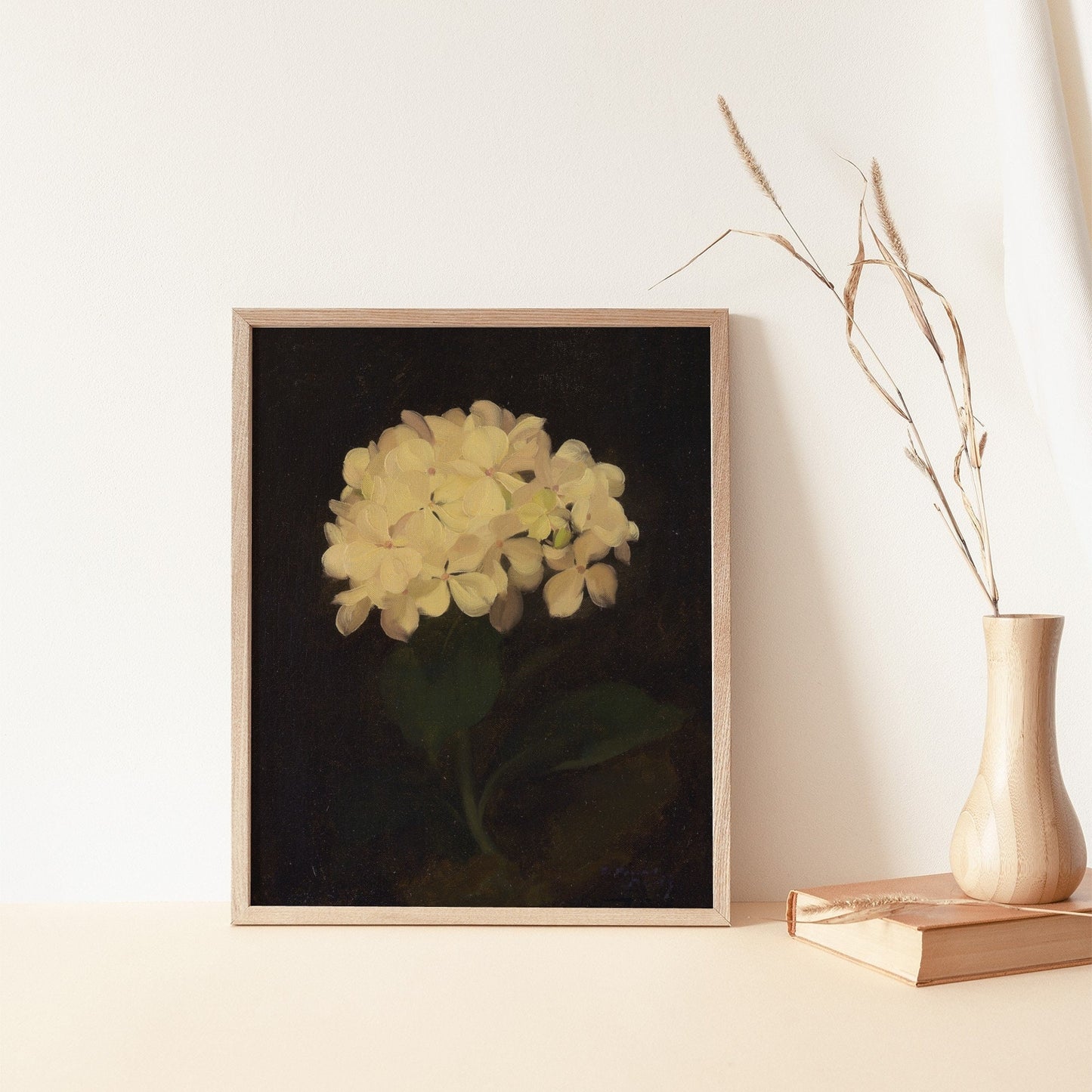 Dark Vintage Floral Wall Art 