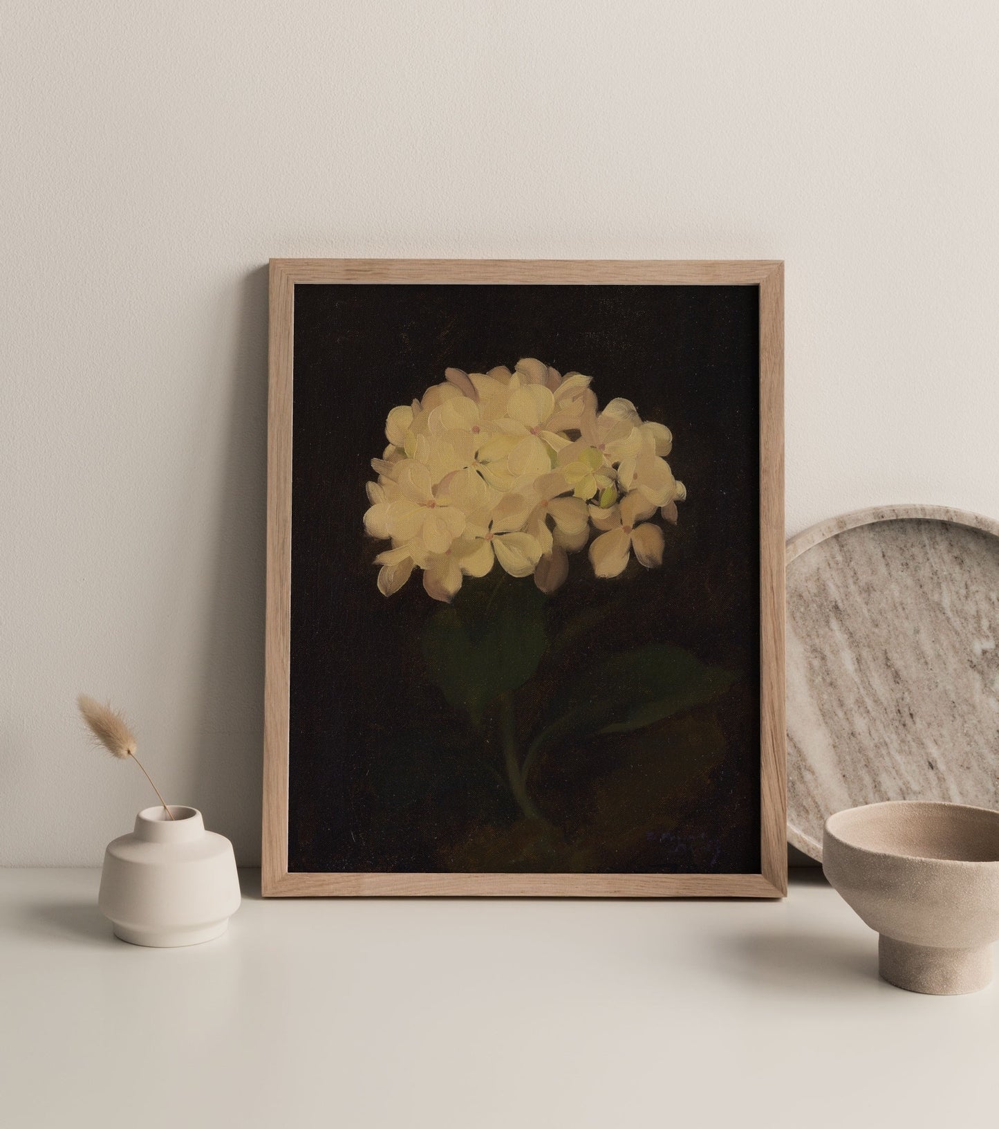 Dark Vintage Floral Wall Art 