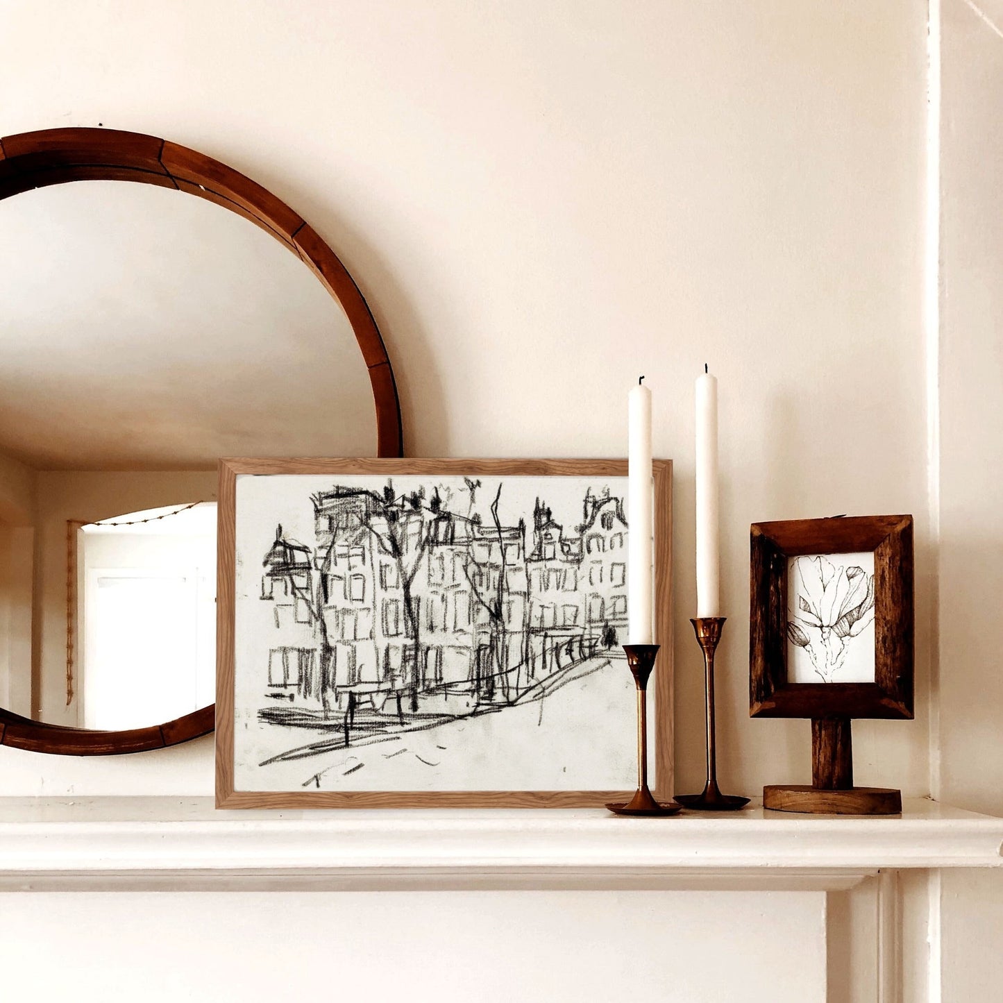 Vintage Horse Sketch Wall Print