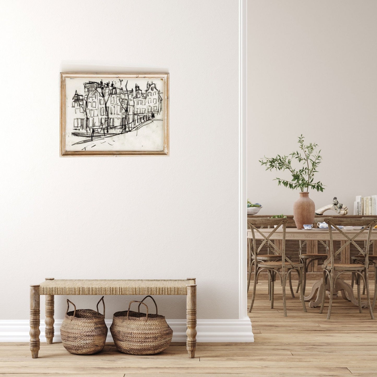Vintage Horse Sketch Wall Print