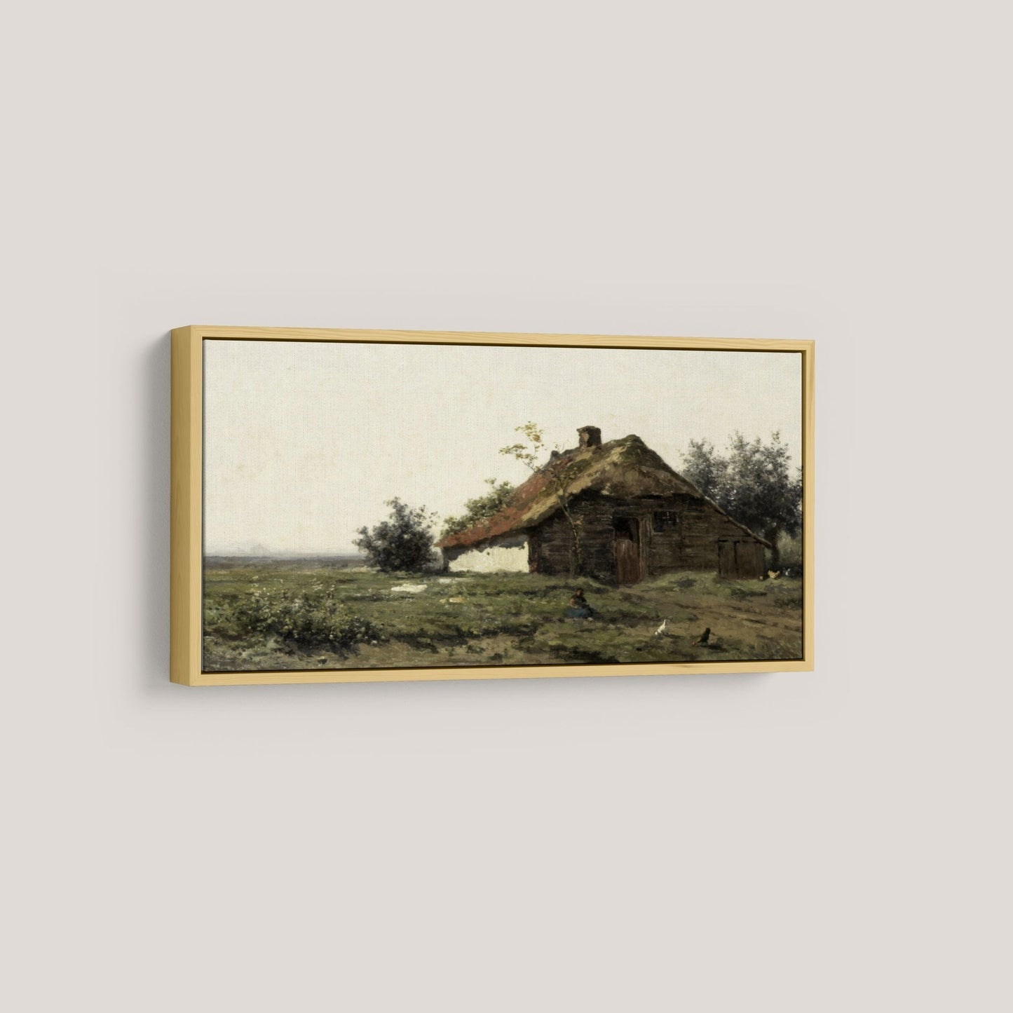 Vintage Long Horizontal Farmhouse Wall Art Print