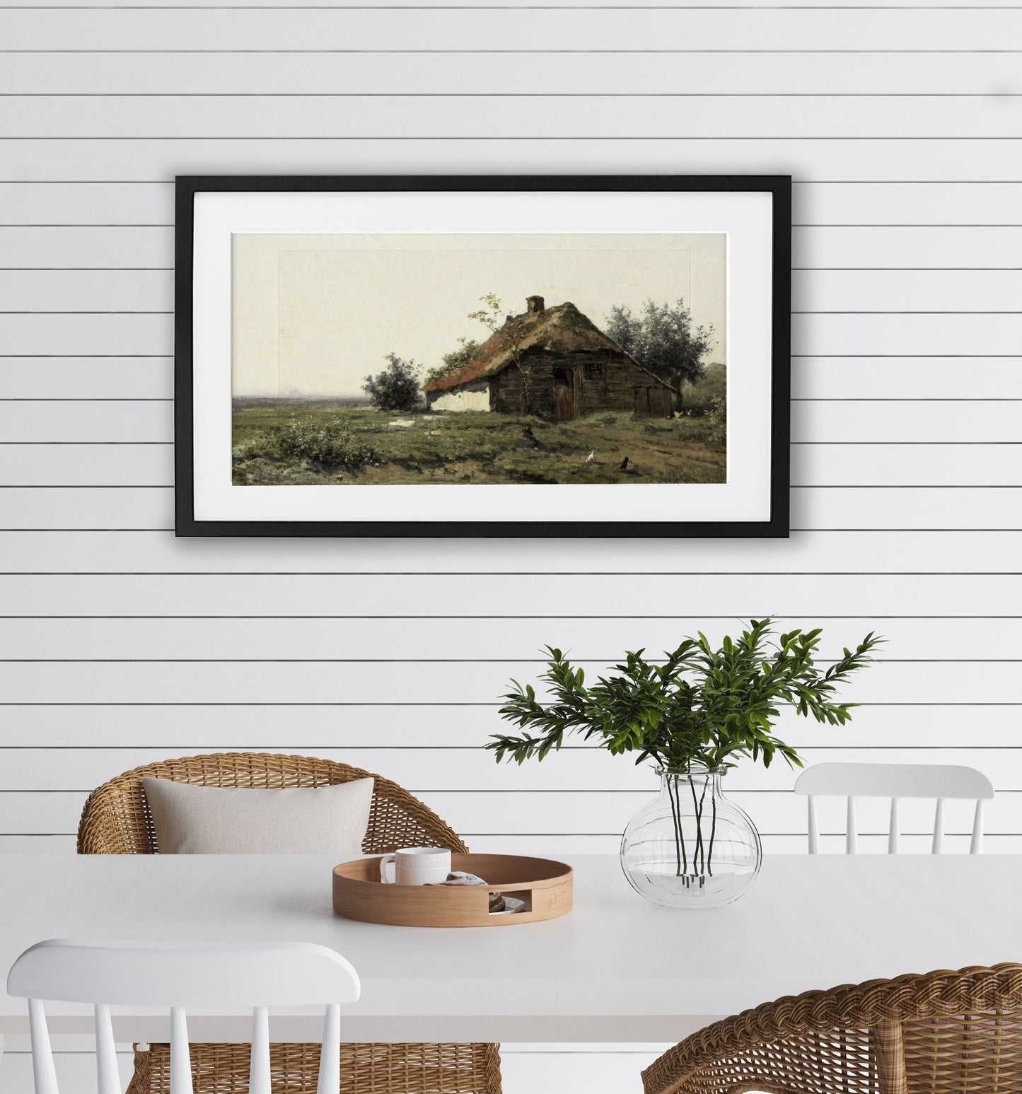Vintage Long Horizontal Farmhouse Wall Art Print
