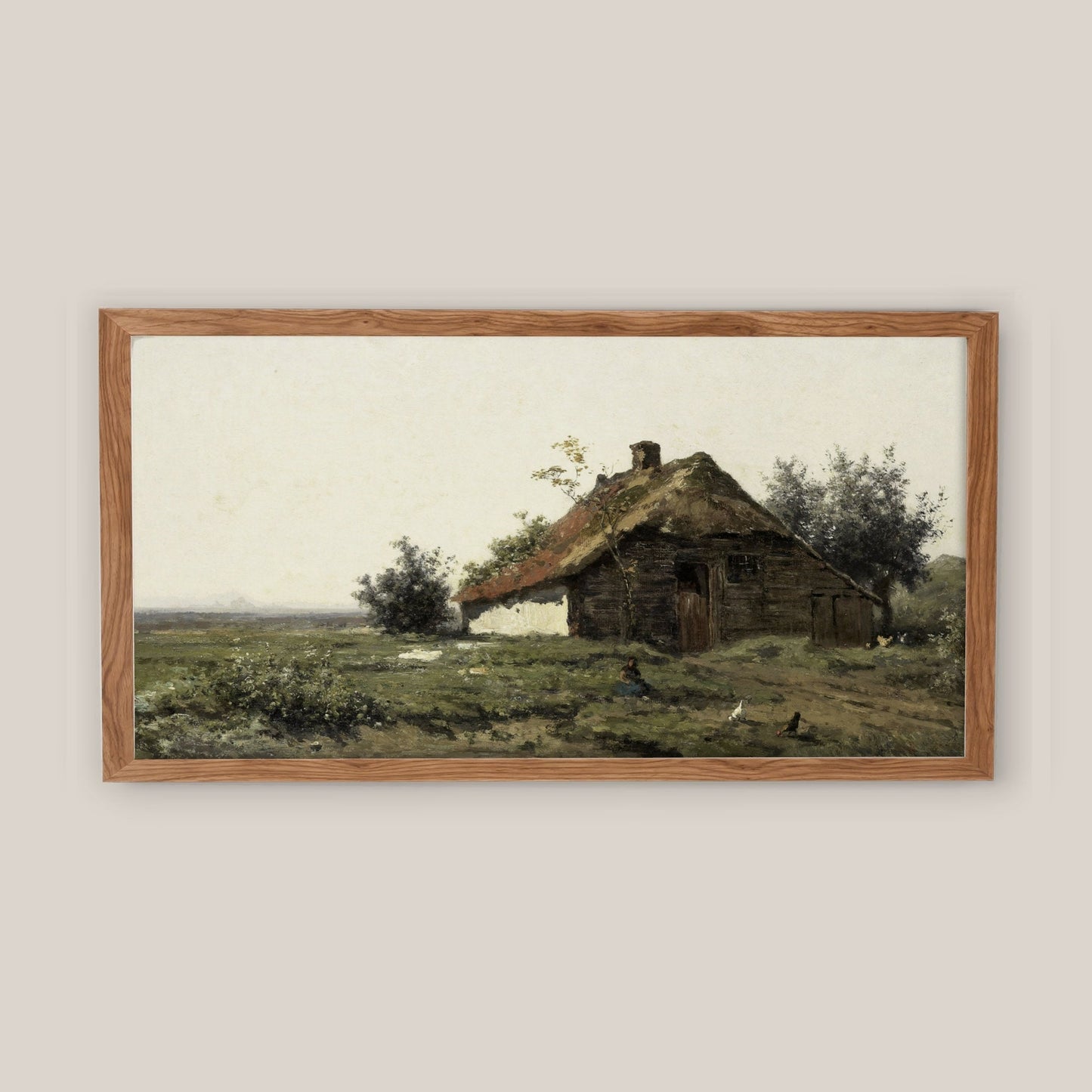 Vintage Long Horizontal Farmhouse Wall Art Print